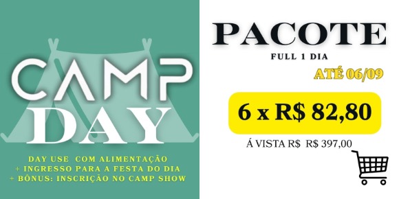 dance camp, ingresso, curso de ferias
